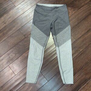 Outdoor Voices Grey Colorblock Warm Up Leggings SIZE Medium